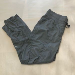 Lululemon dance studio III gray pull-on drawstring waist pants.